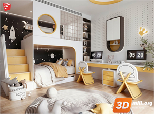 Children Room Scenes Skp FIles 